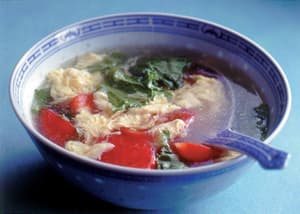 トマトと卵の中国風スープ