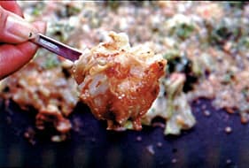 明太もちもんじゃ焼き