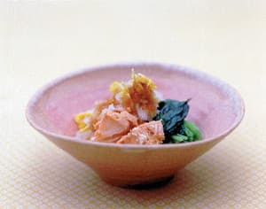 鮭缶と三つ葉のおろしあえ