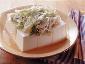 ねぎとしらすの冷ややっこ