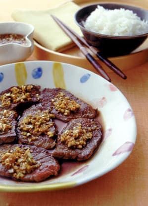 焼き肉　香味ソースかけ