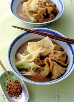 カレー風味肉豆腐