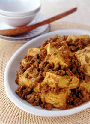 カレー風味の麻婆豆腐