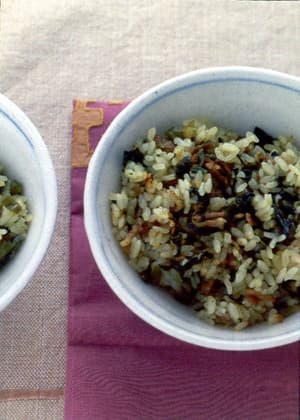 豚肉と高菜の炊き込みご飯