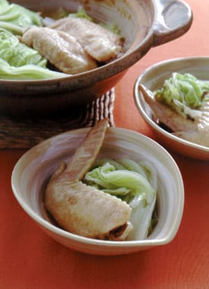 手羽先と白菜の小鍋仕立て