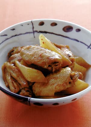 手羽中と大根の中国風炒め煮