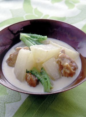 大根と鶏肉のミルク煮