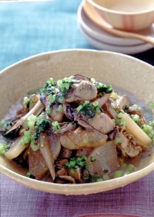 かきと根菜のみそ煮