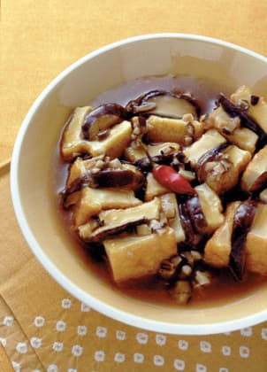 厚揚げと干ししいたけの煮もの