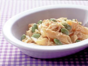 パスタのツナカレーサラダ