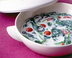 ほうれん草のミルクスープ