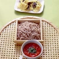 トマトとしそのつけ麺
