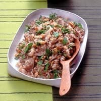 牛肉ときのこのバターしょうゆご飯