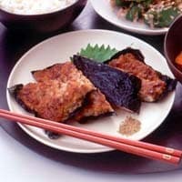 豆腐とひき肉のかば焼き