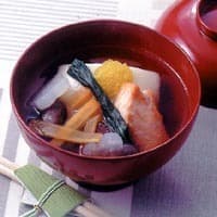 焼き鮭のすましの雑煮