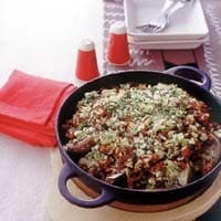 豆腐とひき肉の中華風グラタン
