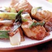 鮭とねぎの回鍋肉風