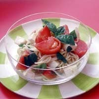 トマトの冷たいスパゲティ