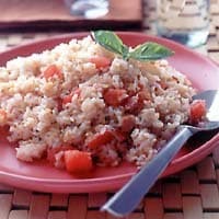 トマトとベーコンのチャーハン