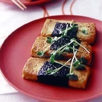 豆腐の梅風味磯辺焼き