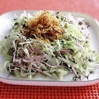 キャベツとカリカリしらすのサラダ