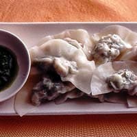 えび緑茶水餃子