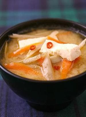豆腐ときんぴらのみそ汁