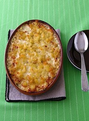 秋鮭のクリームポテトグラタン