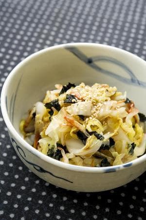 白菜の酒蒸し