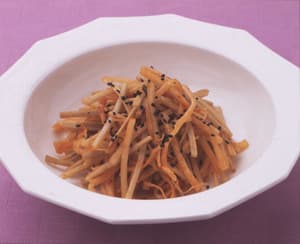 ごぼうとさきいかのきんぴら