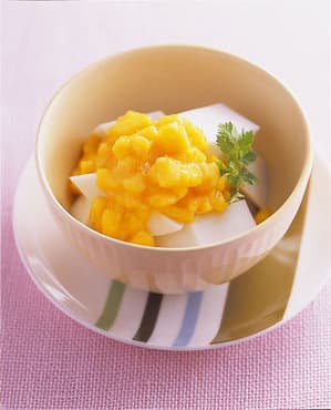ココナッツ風味のヨーグルトかん
