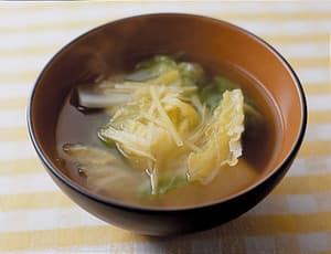 白菜としょうがのスープ