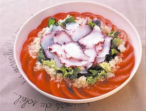 トマトとたこのさっぱりサラダ