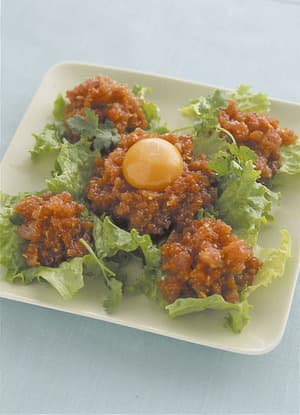 かつおのユッケ風