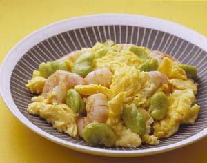 卵とえびの塩炒め
