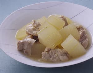 とうがんと鶏肉の煮もの