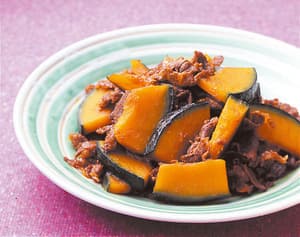 かぼちゃと牛肉の甘辛煮