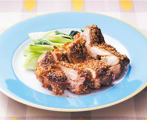 鶏肉のごま風味焼き