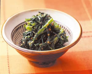 春菊のごまみそあえ