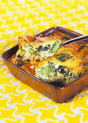 野菜とベーコンの豆乳キッシュ