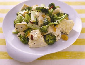 豆腐のペペロンチーニ