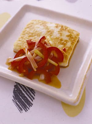 豆腐ステーキ レモンソース