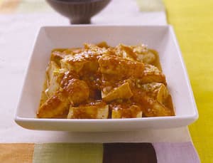 豆腐とめかじきのチリソース