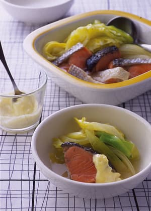 鮭とキャベツの洋風煮