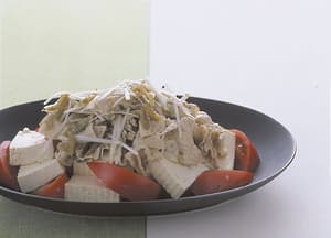 トマトと豆腐の中華冷しゃぶ