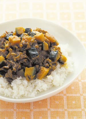 牛肉とかぼちゃのドライカレー