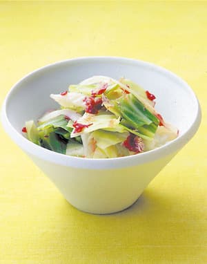 キャベツの梅おかかあえ