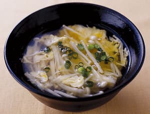 えのきだけのかきたま汁