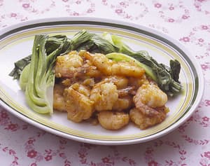 えびのオイスターソース炒め