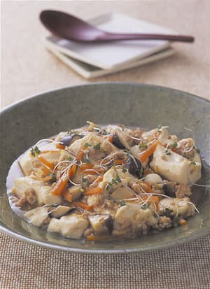 豆腐と鶏ひき肉のとろみ煮